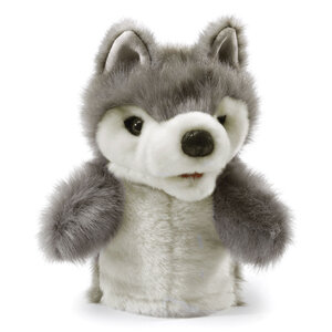 Folkmanis handpoppen en poppenkastpoppen Handpop wolf