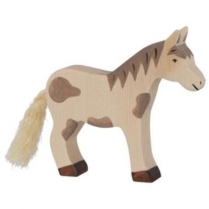 Holztiger Holztiger Paard, staand, gevlekt. 14 cm