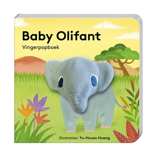 Imagebooks Imagebooks vingerpopboek - nijlpaard, giraf, olifant of leeuw, vanaf 2 jaar