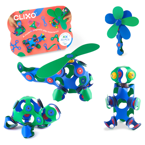 Clixo Clixo Crew blauw/groen, 30 stuks
