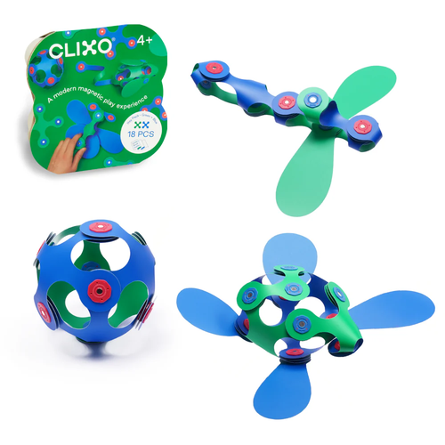 Clixo Clixo Itsy start - groen/blauw, 18 stuks Clixo Clixo Itsy start - groen/blauw, 18 stuks