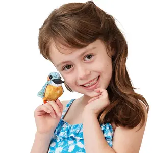 Folkmanis handpoppen en poppenkastpoppen Vingerpop IJsvogel Folkmanis handpoppen en poppenkastpoppen Vingerpop IJsvogel