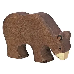 Holztiger Holztiger Bruine beer, etend 15 cm