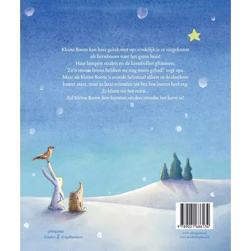 De eerste kerst van kleine boom, vanaf 3 jaar