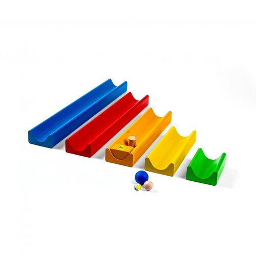 Erzi Erzi 5-delige houten water- zand- en knikkerbaan