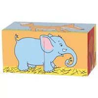 Blokpuzzel dieren - 2 blokjes