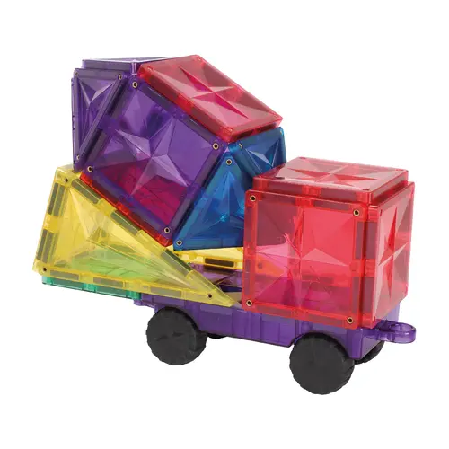 Cleverclixx Magnetische tegels Cleverclixx auto set regenboog