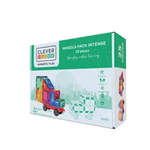 Cleverclixx Magnetische tegels Magnetische wielenset intense 25-delig Cleverclixx Magnetische tegels Magnetische wielenset intense 25-delig