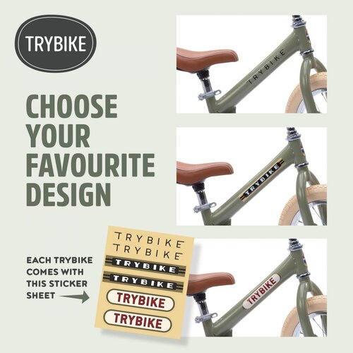 Trybike Trybike steel loopfiets 2 in 1 concept - vintage mat grijs