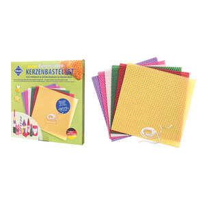 Pebaro DIY kaarsenset met gekleurde bijenwas Pebaro DIY kaarsenset met gekleurde bijenwas