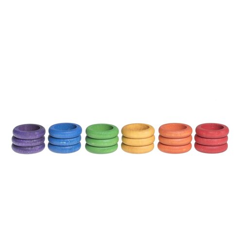 Grapat Houten ringen regenboog Grapat Houten ringen regenboog