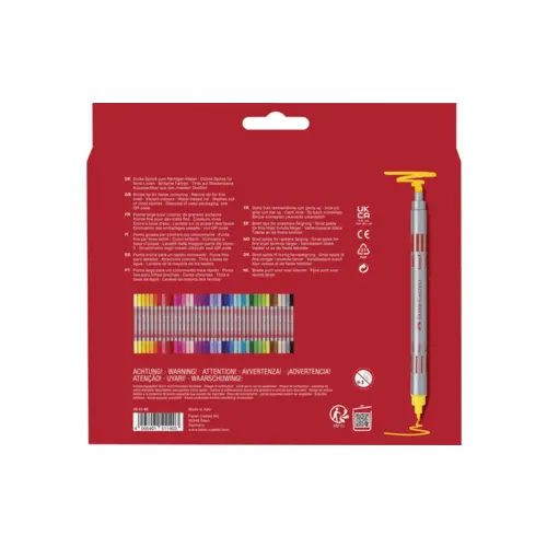 Faber Castell - Eberhard Faber Faber Castell Viltstift FC Duo 40 stuks, dunne en dikke punt