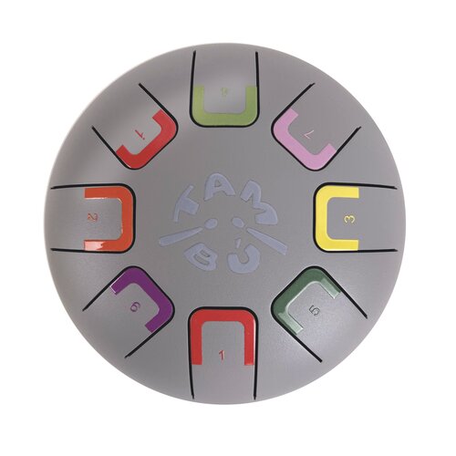 Tambú Baby Tambú 6 - tongdrum rookgrijs - 8 noten Tambú Baby Tambú 6 - tongdrum rookgrijs - 8 noten