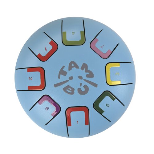 Tambú Baby Tambú 6 - tongdrum hemelsblauw - 8 noten Tambú Baby Tambú 6 - tongdrum hemelsblauw - 8 noten