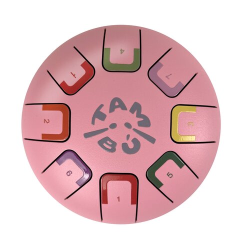 Tambu Baby Tambú 6 - tongdrum roze - 8 noten Tambu Baby Tambú 6 - tongdrum roze - 8 noten