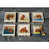 Blokkenpuzzel Beren 9-delig