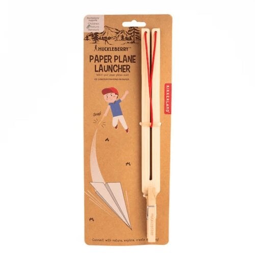 Kikkerland design Huckleberry Papieren Vliegtuig Lanceerder Kikkerland design Huckleberry Papieren Vliegtuig Lanceerder