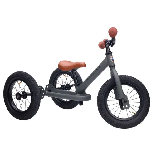 Trybike Trybike steel loopfiets 2 in 1 concept - vintage mat grijs