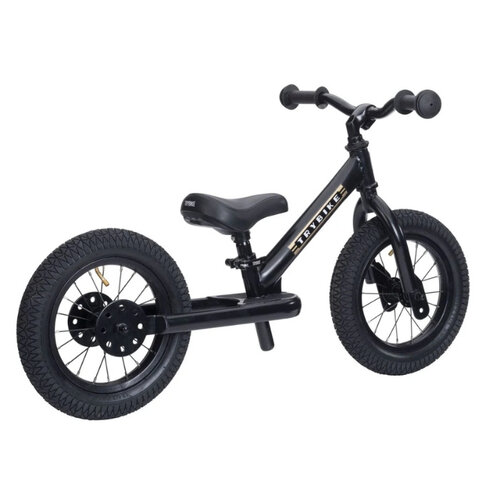 Trybike Trybike steel loopfiets 2 in 1 concept - vintage mat zwart