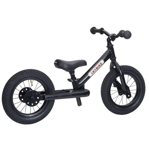 Trybike Trybike steel loopfiets 2 in 1 concept - vintage mat zwart