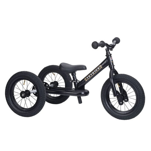Trybike Trybike steel loopfiets 2 in 1 concept - vintage mat zwart