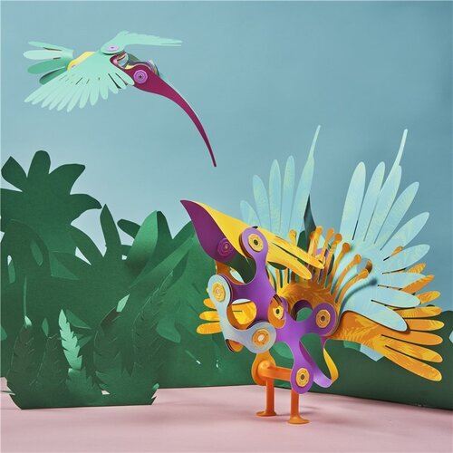 Clixo Clixo Tropical Birds - tropische vogels - 22 stuks