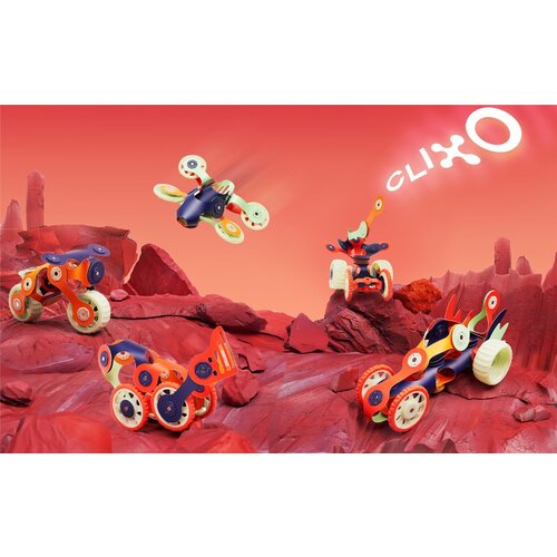 Clixo Clixo Mars Rovers, glow in the dark - 30 stuks