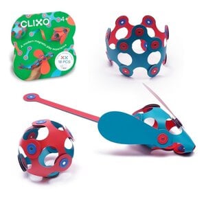 Clixo Clixo Itsy flamingo en turquoise 18 stuks
