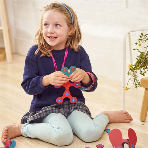 Clixo Clixo Itsy start - flamingo/turquoise, 18 stuks Clixo Clixo Itsy start - flamingo/turquoise, 18 stuks