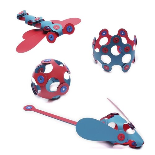 Clixo Clixo Itsy start - flamingo/turquoise, 18 stuks Clixo Clixo Itsy start - flamingo/turquoise, 18 stuks