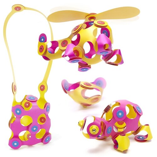 Clixo Clixo Crew roze/geel, 30 stuks