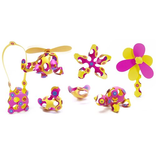 Clixo Clixo Crew roze/geel, 30 stuks