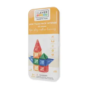 Cleverclixx Magnetische tegels Cleverclixx mini tegels - Travel set regenboog