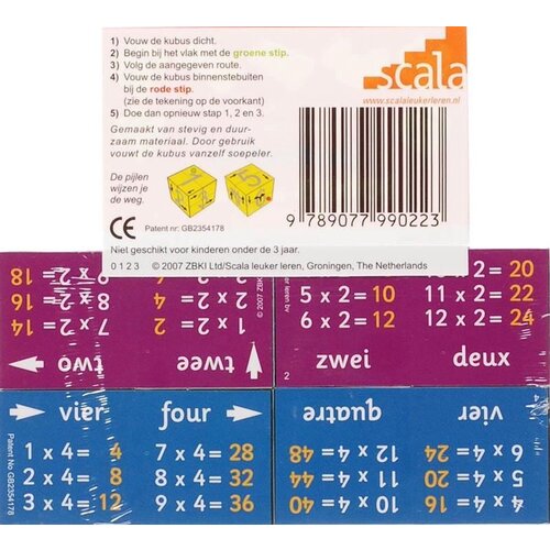 Zoobookoo Zoobookoo blokpuzzel Tafels