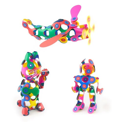Clixo Clixo Super Rainbow, bouwdoos regenboog, 60 stuks