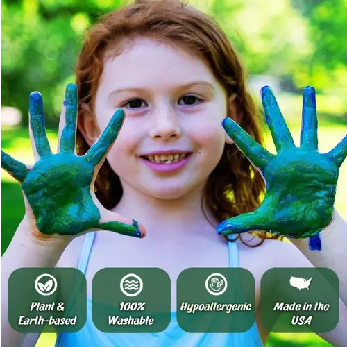 Natural Earth Paint natuurlijke kinderverf en kunstverf Natural Earth Paint  - Natuur knutselverfset