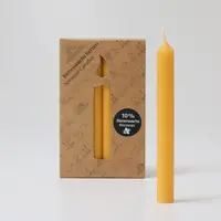 Amber Bijenwaskaars 10% - 12 stuks