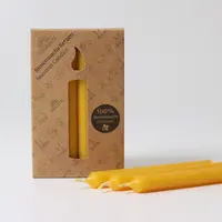 Amber Bijenwaskaarsjes (100%) - 12 stuks