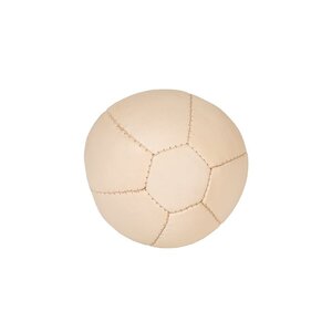 Gymnastiekbal van geitenleer gevuld met wol