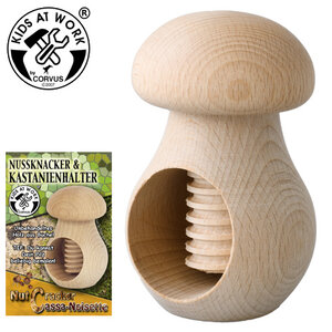 Kids at work kindergereedschap van Corvus Toys Kastanjehouder - notenkraker naturel