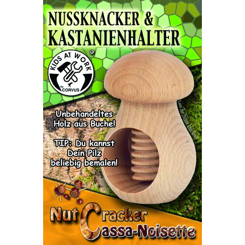 Kids at work kindergereedschap van Corvus Toys Kids at Work Kastanjehouder - notenkraker naturel Kids at work kindergereedschap van Corvus Toys Kids at Work Kastanjehouder - notenkraker naturel