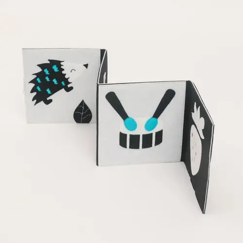 Jolly designs - Quiet Books Jolly Designs Vilten boekje contrast