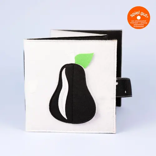 Jolly designs - Quiet Books Vilten boekje hoog contrast Jolly designs - Quiet Books Vilten boekje hoog contrast