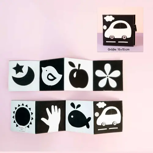 Jolly designs - Quiet Books Jolly Designs contrastboekje zwart-wit Jolly designs - Quiet Books Jolly Designs contrastboekje zwart-wit