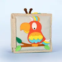 Quiet book sprankelende papegaai