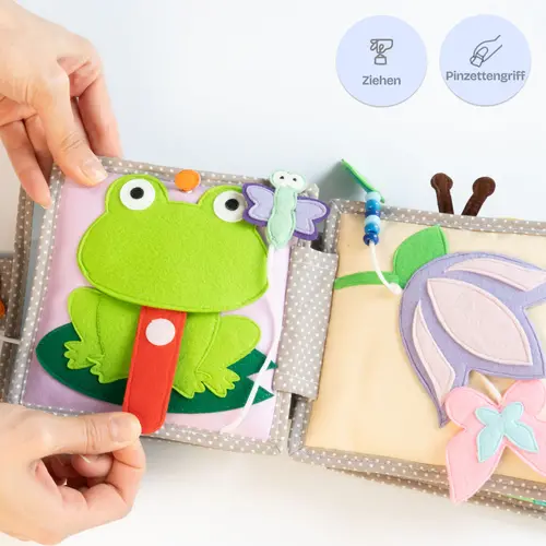 Jolly designs - Quiet Books Jolly designs Quiet book sprankelende papegaai, vanaf 6 maanden Jolly designs - Quiet Books Jolly designs Quiet book sprankelende papegaai, vanaf 6 maanden