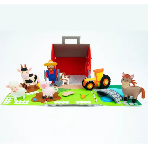 Jolly designs - Quiet Books Jolly Designs Speelset boerderij - farmlife, vanaf 2 jaar