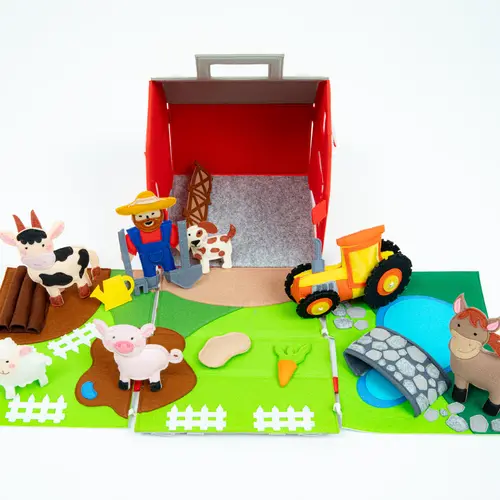 Jolly designs - Quiet Books Jolly Designs Speelset boerderij - farmlife, vanaf 2 jaar