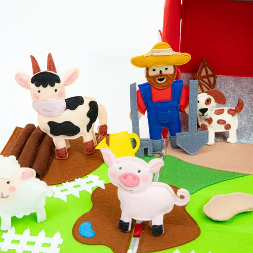 Jolly designs - Quiet Books Jolly Designs Speelset boerderij - farmlife, vanaf 2 jaar