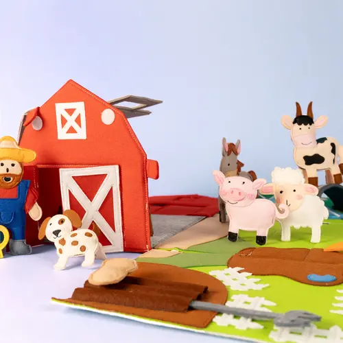 Jolly designs - Quiet Books Jolly Designs Speelset boerderij - farmlife, vanaf 2 jaar